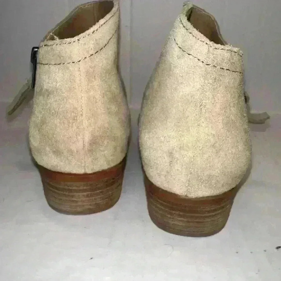 Lucky Brand Wedge Boots Women’s Size 71/2 M Tan Brown Suede - Picture 5 of 11
